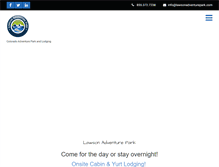 Tablet Screenshot of lawsonadventurepark.com